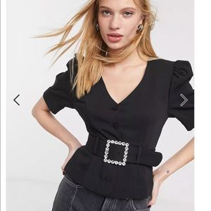 & Other Stories puff sleeves top